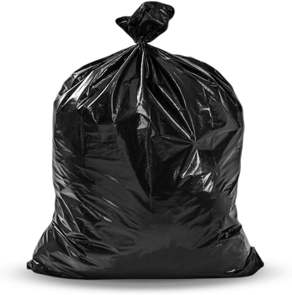 image:image3033 Gallon Trash Bags Heavy Duty 100 Bags wTies Value Pack Large Black Trash Bags 30 Gallon 32 Gallon100 Count Pack of 1