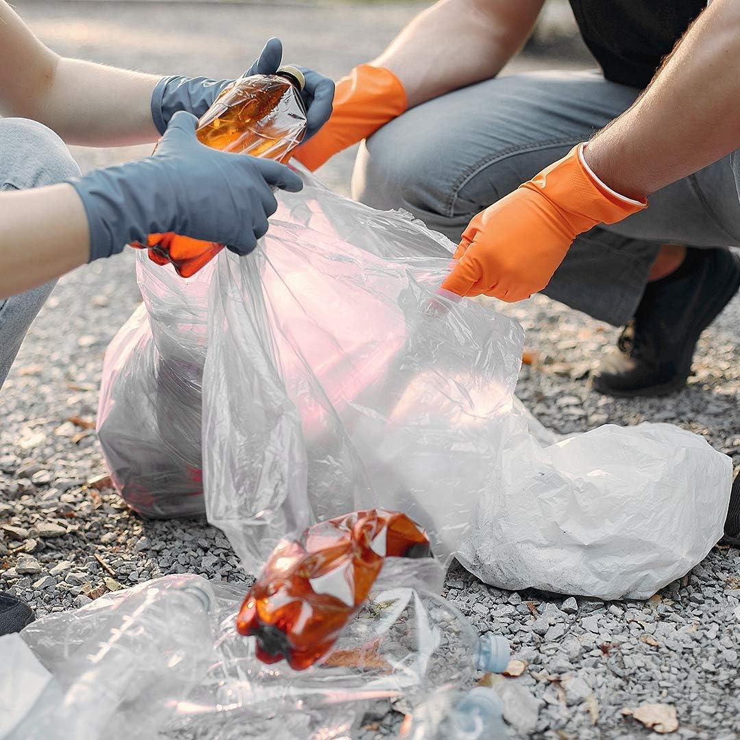 image:image45 Gallon Trash Bags Heavy Duty Huge 100 Bags wTies Clear Recycling Extra Large Trash Bag Liners 40 Gallon 42 Gallon 44 Gallon 45 Gallon 31 Gallon 32 Gallon 39 Gallon Clear Trash Can Liners