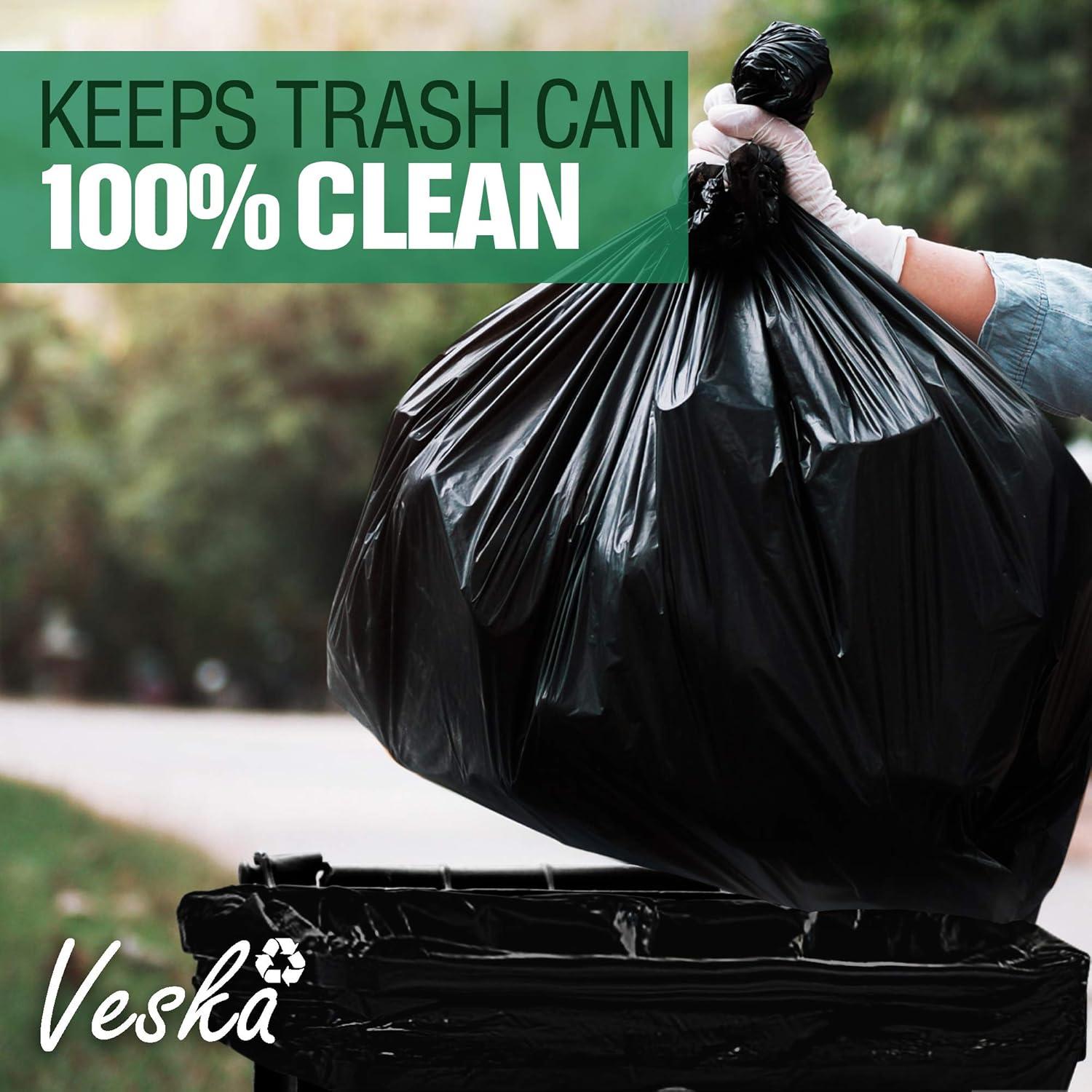 image:image9596 Gallon Trash Bags Heavy Duty 25 Bags wTies Value pack Extra Large Trash Bags 90 Gallon 95 Gallon 96 Gallon 100 Gallon25 Count Pack of 1