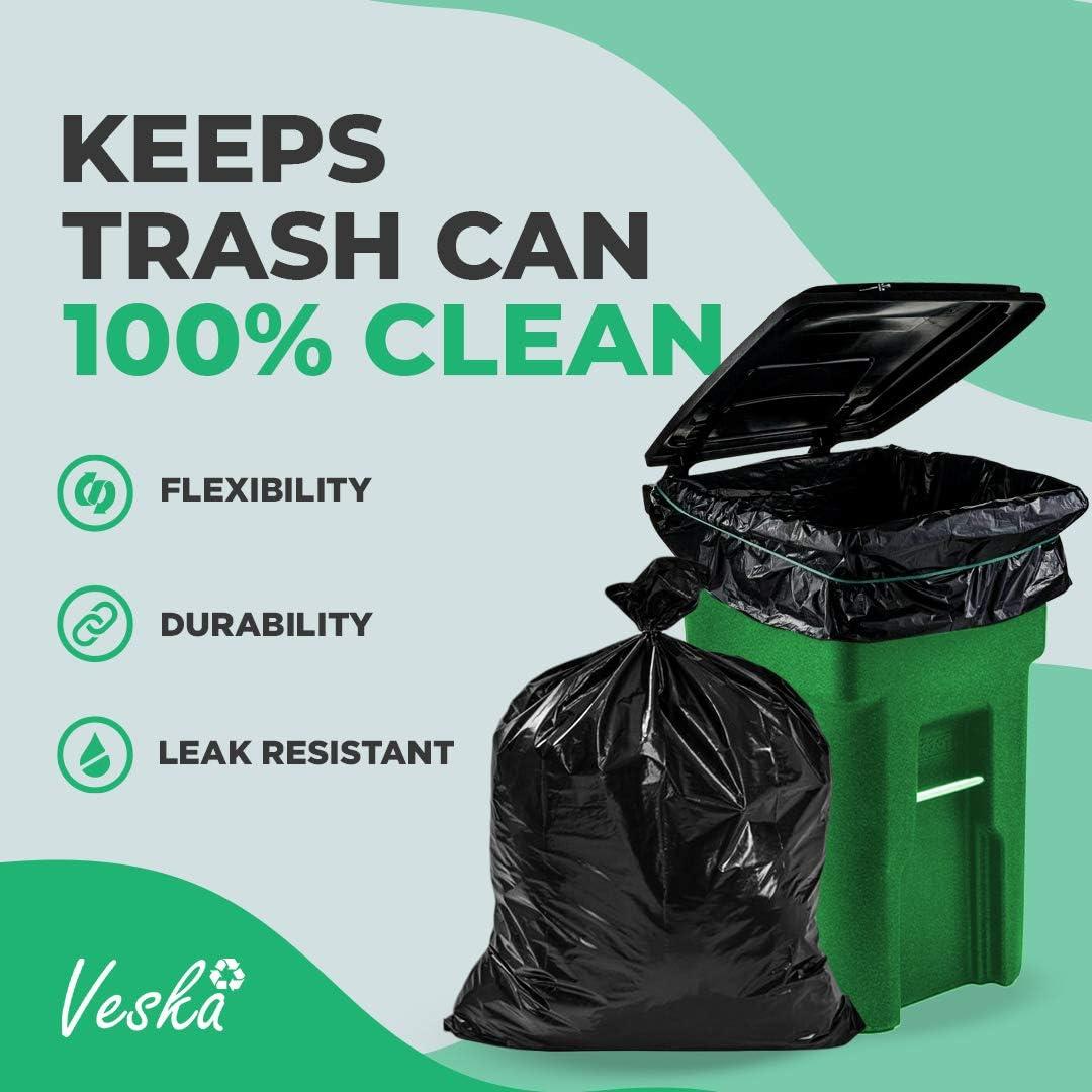 image:image9596 Gallon Trash Bags Heavy Duty 25 Bags wTies Value pack Extra Large Trash Bags 90 Gallon 95 Gallon 96 Gallon 100 Gallon72 Count Pack of 1