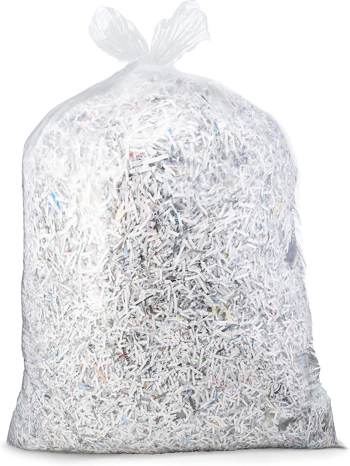 image:imageTasker 3033 Gallon Trash Bags Heavy Duty Value 100Bags wTies Clear Large Plastic Recycling Garbage Bags 30 Gal 32 Gallon Clear Large Trash Bags100 Count Pack of 1