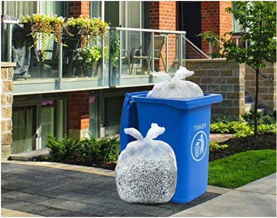 image:imageTasker 3033 Gallon Trash Bags Heavy Duty Value 100Bags wTies Clear Large Plastic Recycling Garbage Bags 30 Gal 32 Gallon Clear Large Trash Bags250 Count Pack of 1
